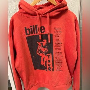 Used Authentic Billie Eilish Happier Than Ever Hoodie Sweatshirt Concert Merch